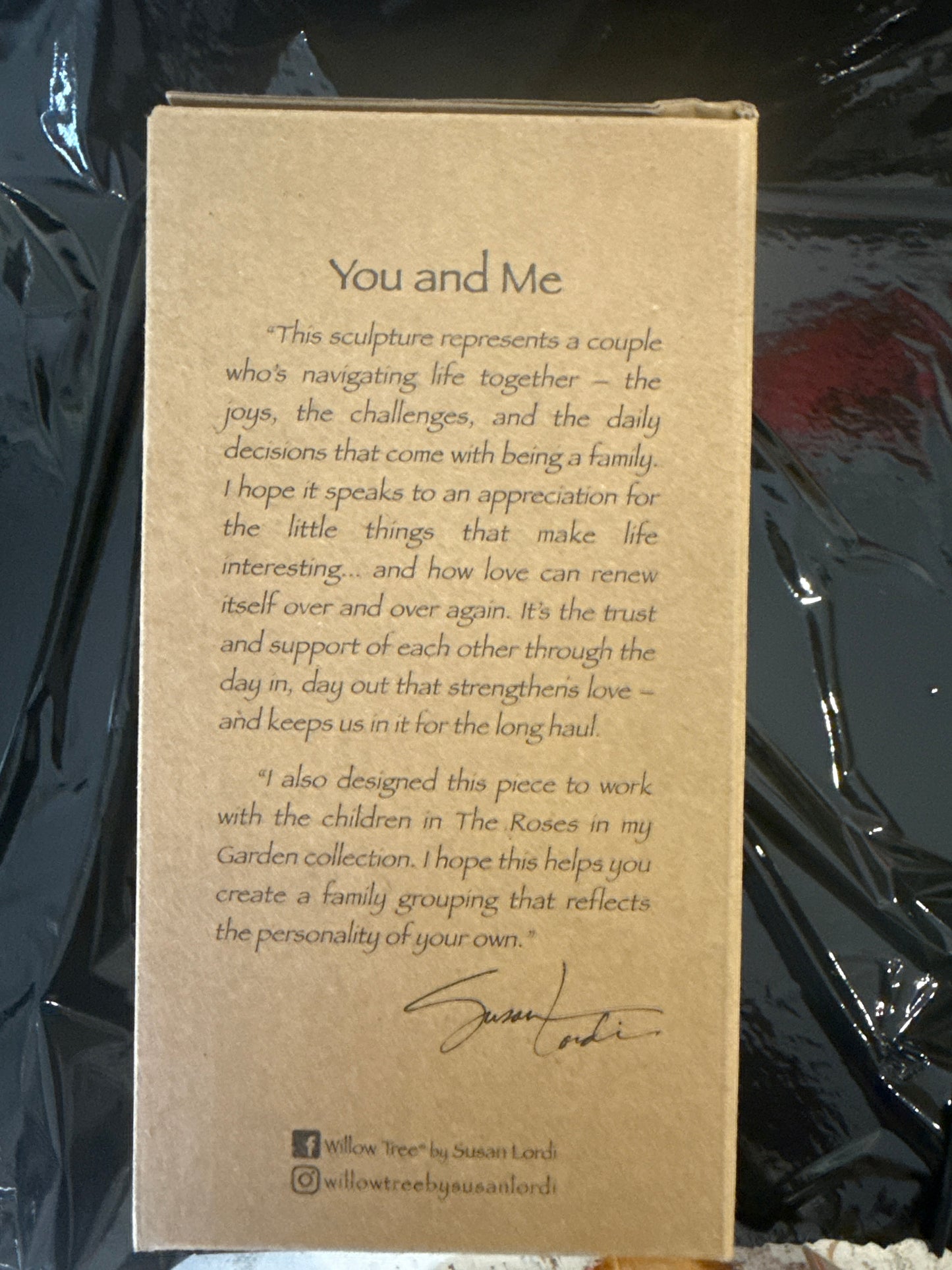 Clearance 'You and me' Willow Tree figurine Damaged box