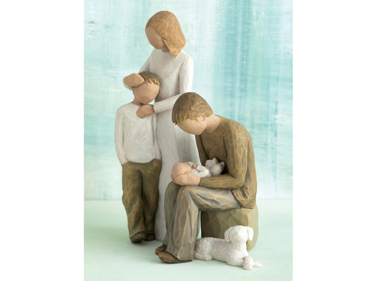 Parents with 2 children, Son, Baby and Dog