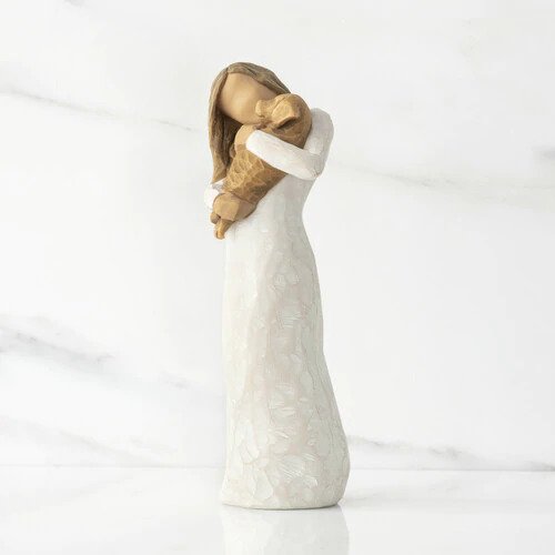 The Shabby Shed - Willow Tree Figurine - Adorable You (Golden Dog)