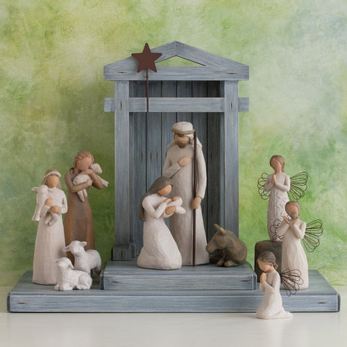 Creche, Willow Tree Nativity Shelter