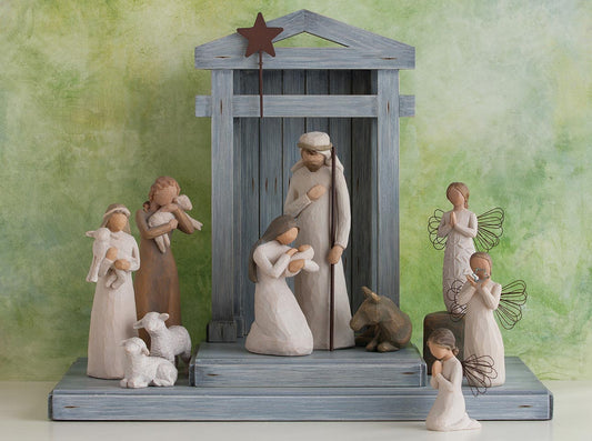 Blessings Nativity Scene, with additional Angels