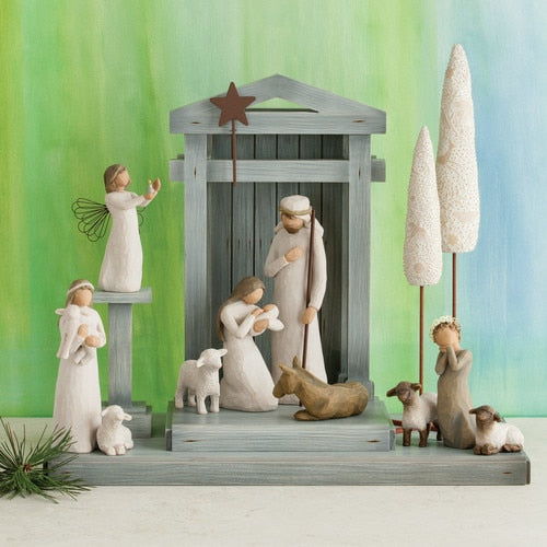 Creche, Willow Tree Nativity Shelter