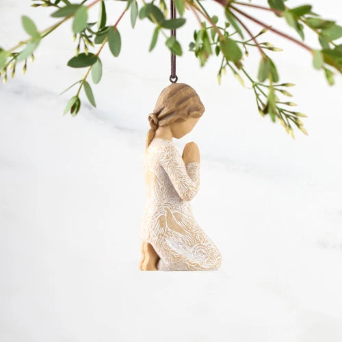 Prayer Of Peace Hanging Ornament - Willow Tree - By Susan Lordi