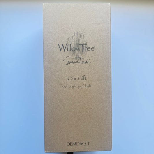 Willow Tree box with branding on a blue background