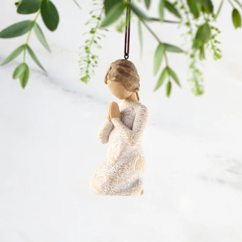 Prayer Of Peace Hanging Ornament - Willow Tree - By Susan Lordi