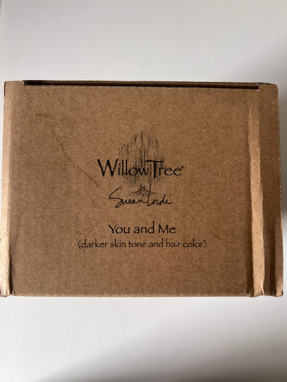 Clearance 'You and Me (Darker Skin)' Willow Tree figurine Damaged box