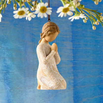 Prayer Of Peace Hanging Ornament - Willow Tree - By Susan Lordi