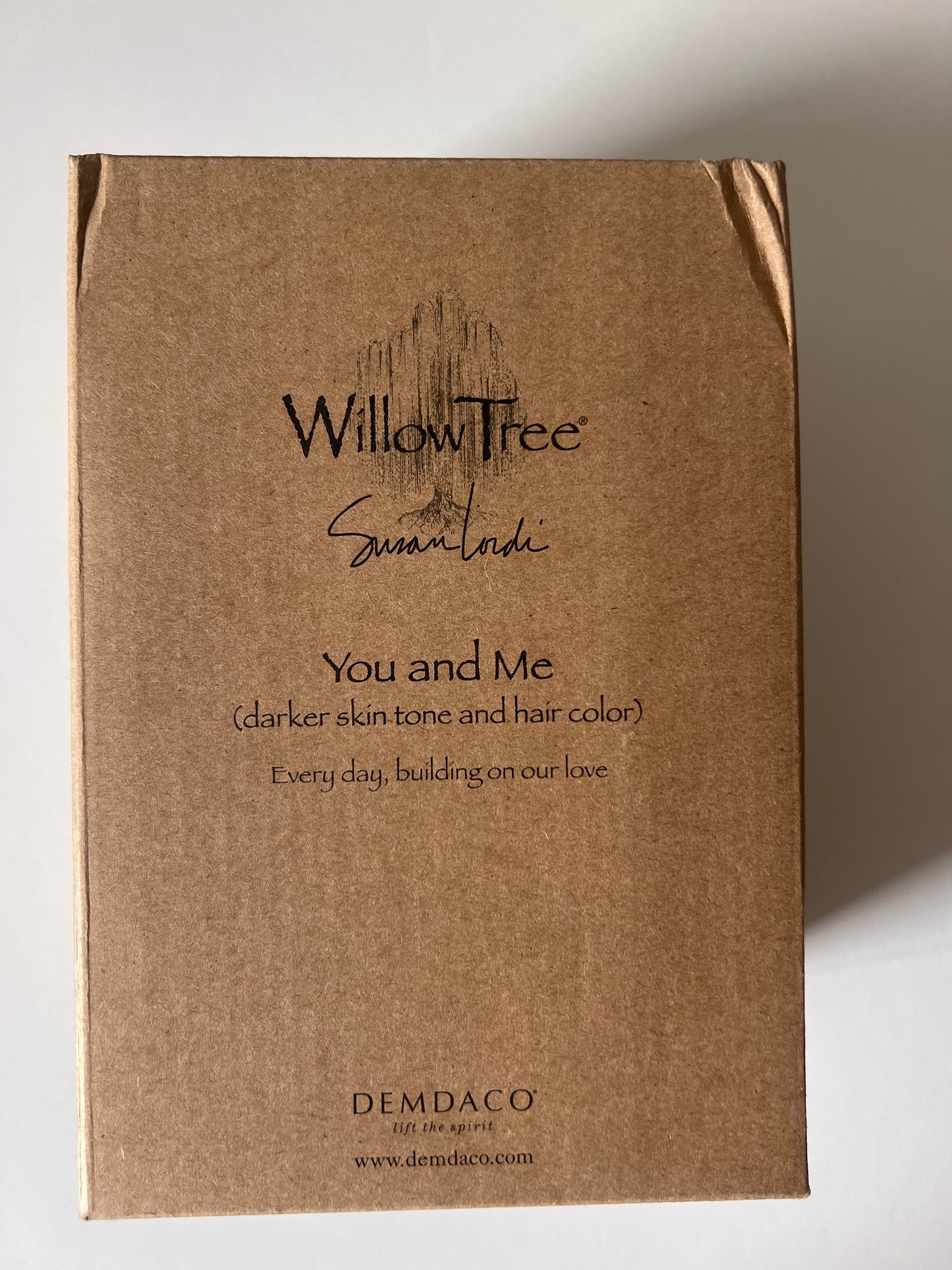 Clearance 'You and Me (Darker Skin)' Willow Tree figurine Damaged box