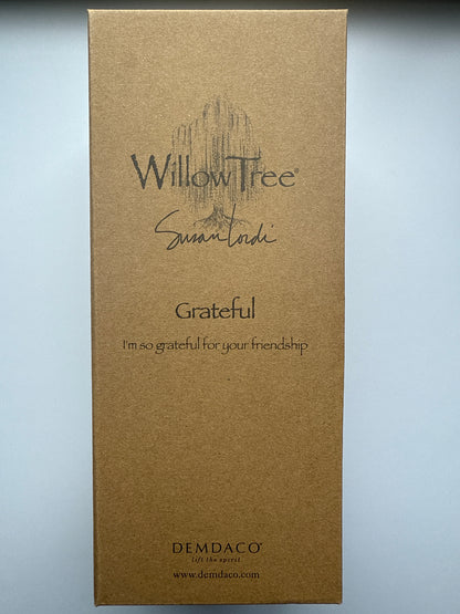 Clearance 'Grateful' Willow Tree figurine Damaged box