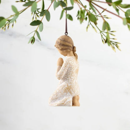 Prayer Of Peace Hanging Ornament - Willow Tree - By Susan Lordi