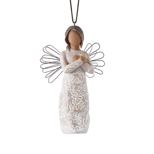 Remembrance Angel (Darker skin) Hanging Ornament
