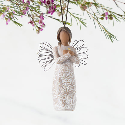 Remembrance Angel (Darker skin) Hanging Ornament