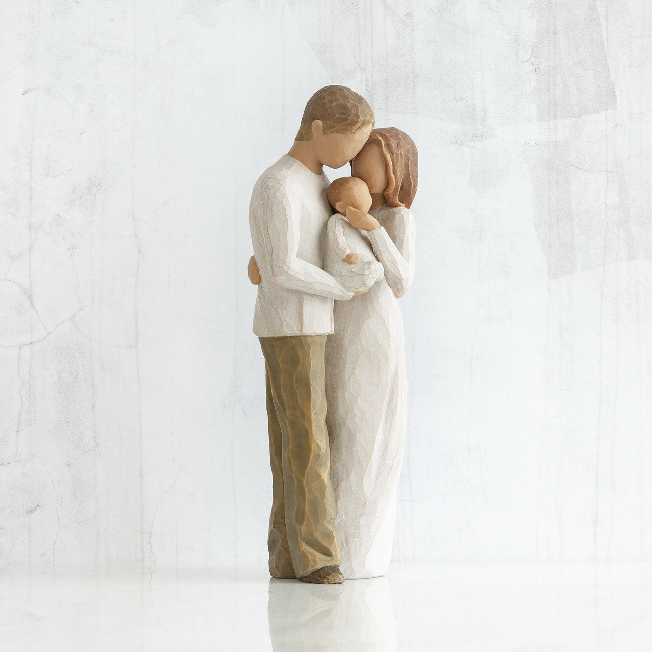 Willow Tree Our Gift figurine with parents and newborn baby