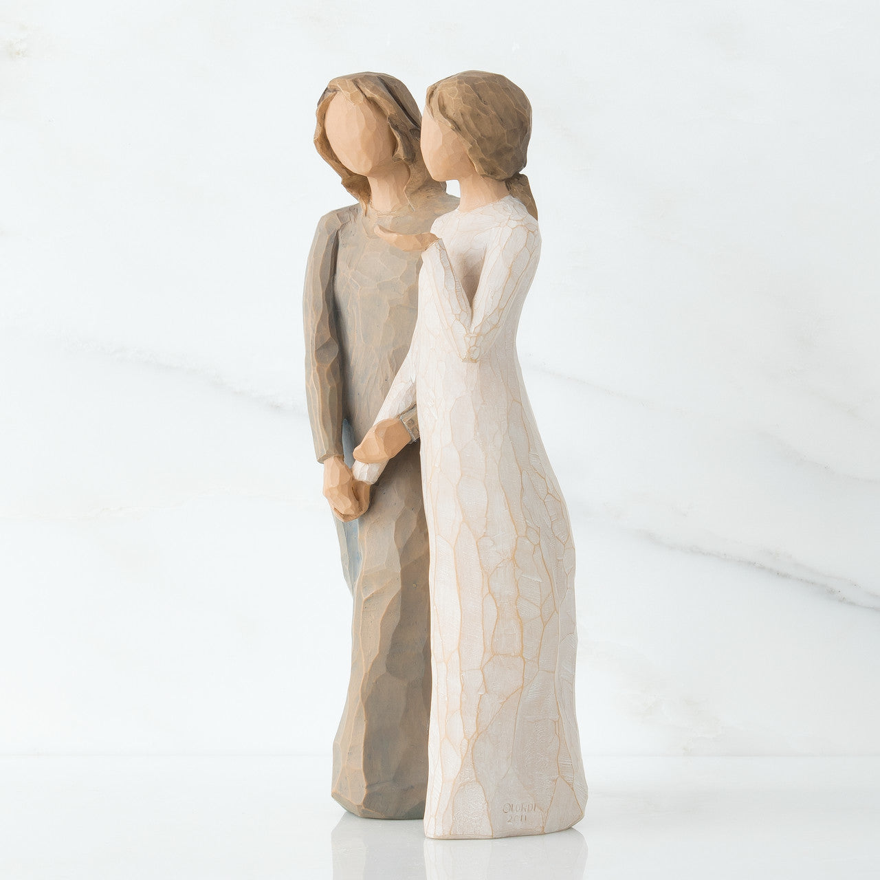 side view My Sister My Friend Willow Tree figurine gift for sister